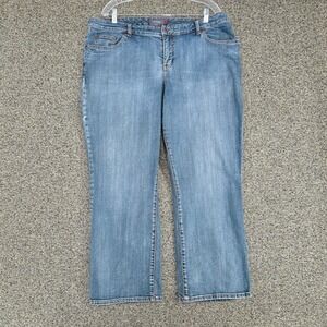Vintage Y2K Venezia Bootcut Jeans Womens Plus 18W Regular Stretch Denim Blue